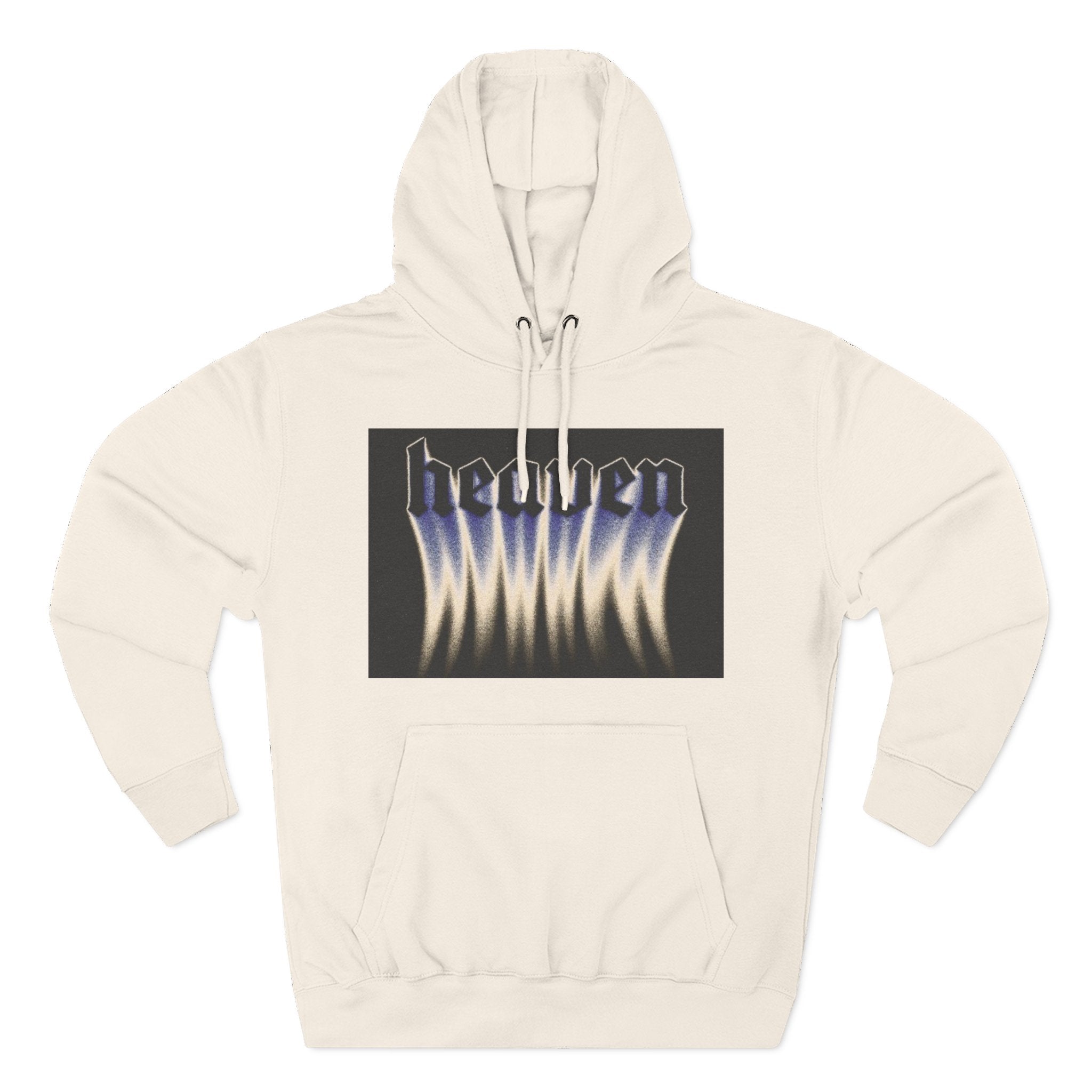 Heaven Flame Three-Panel Fleece Streetwear Hoodie