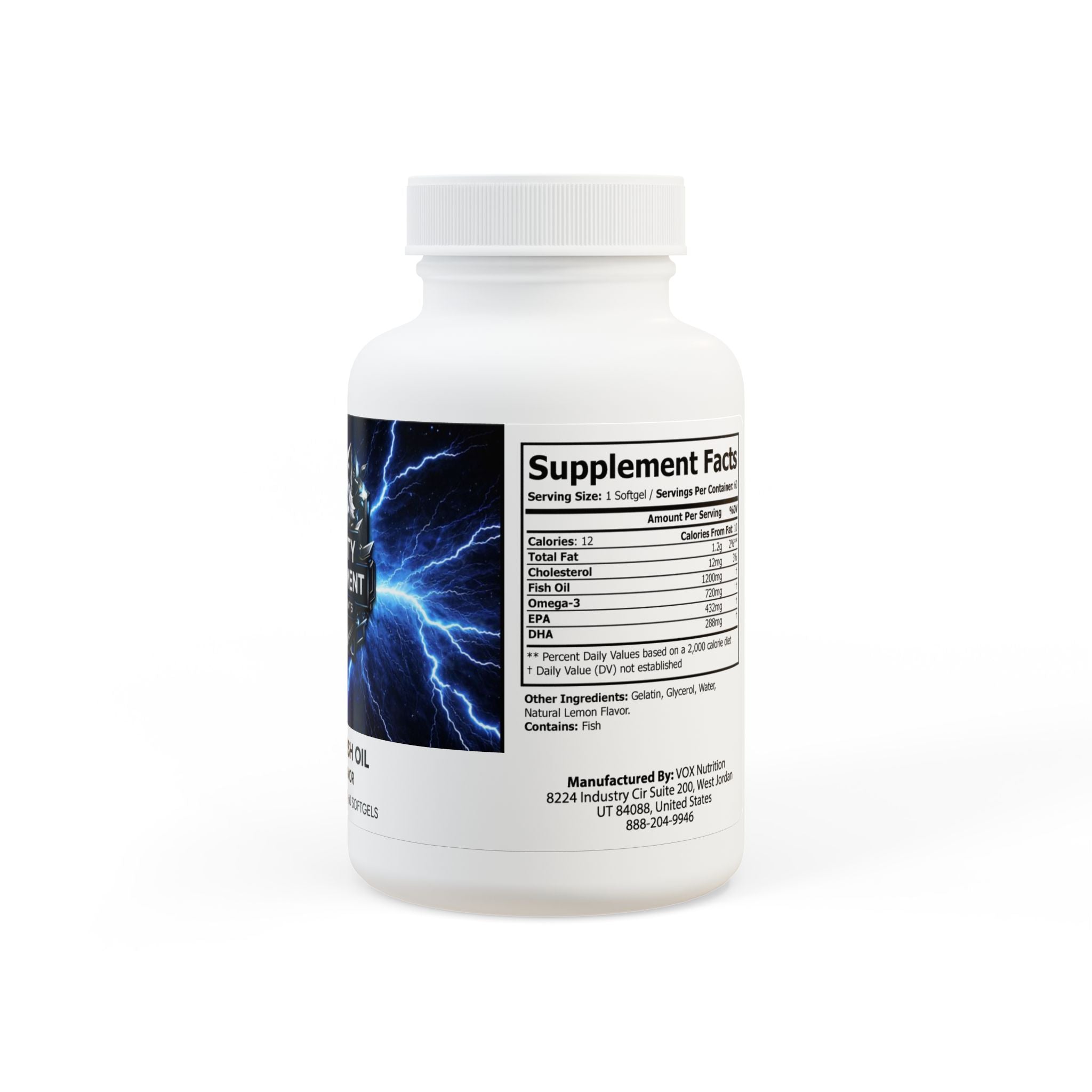Reality Department - Omega 3 Fish Oil Supplement (60 Softgels)