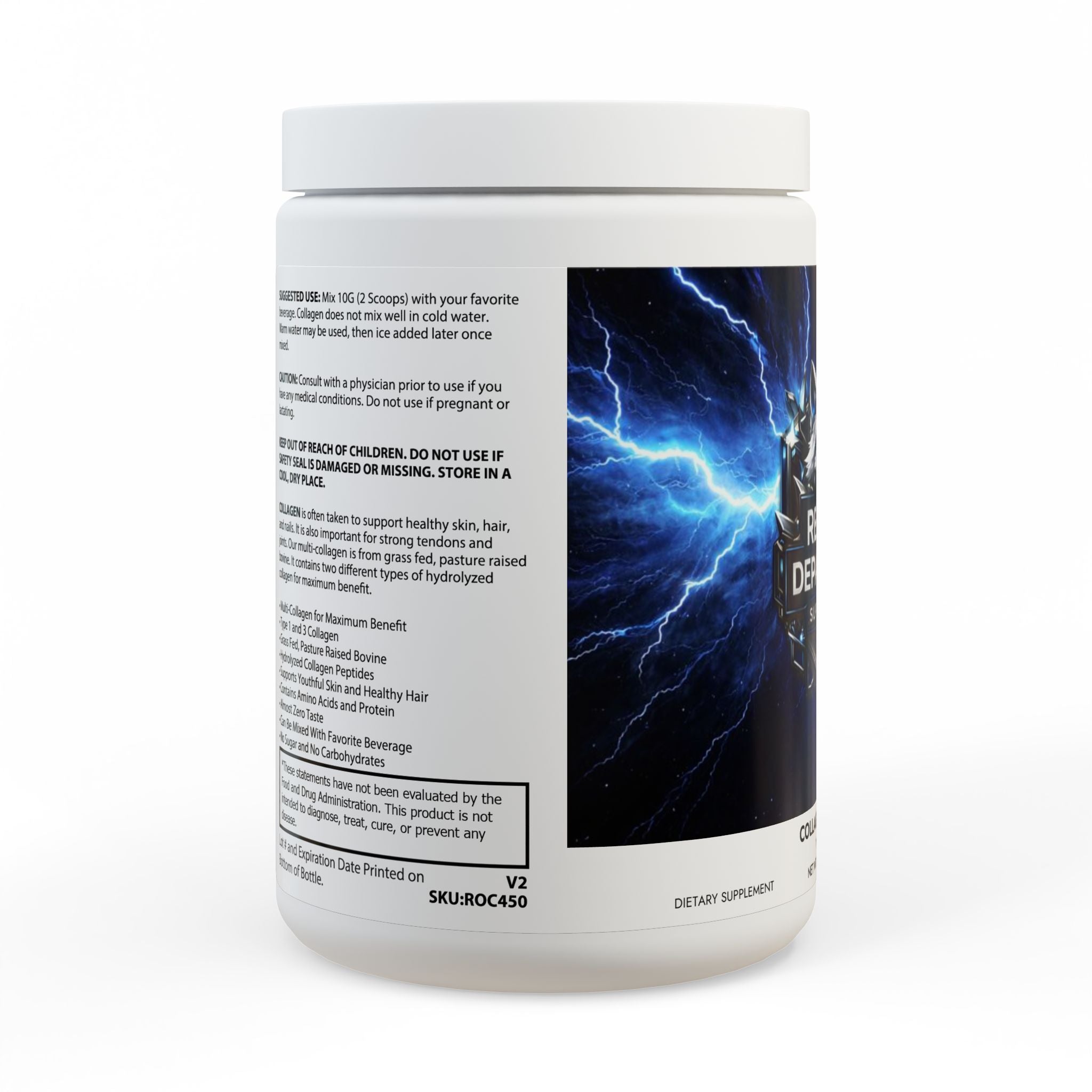 Reality Department - Collagen Peptides Type I & III Supplement (350g, 12.3oz)