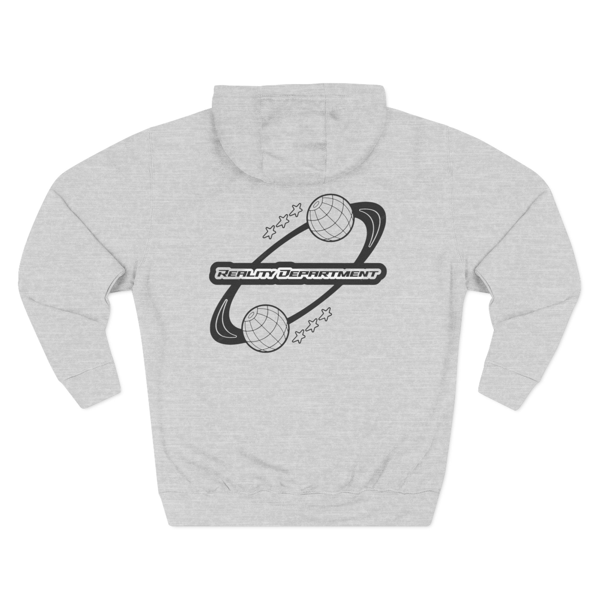 'Reality Department' - Cosmic Connection Hoodie Three‑Panel Fleece