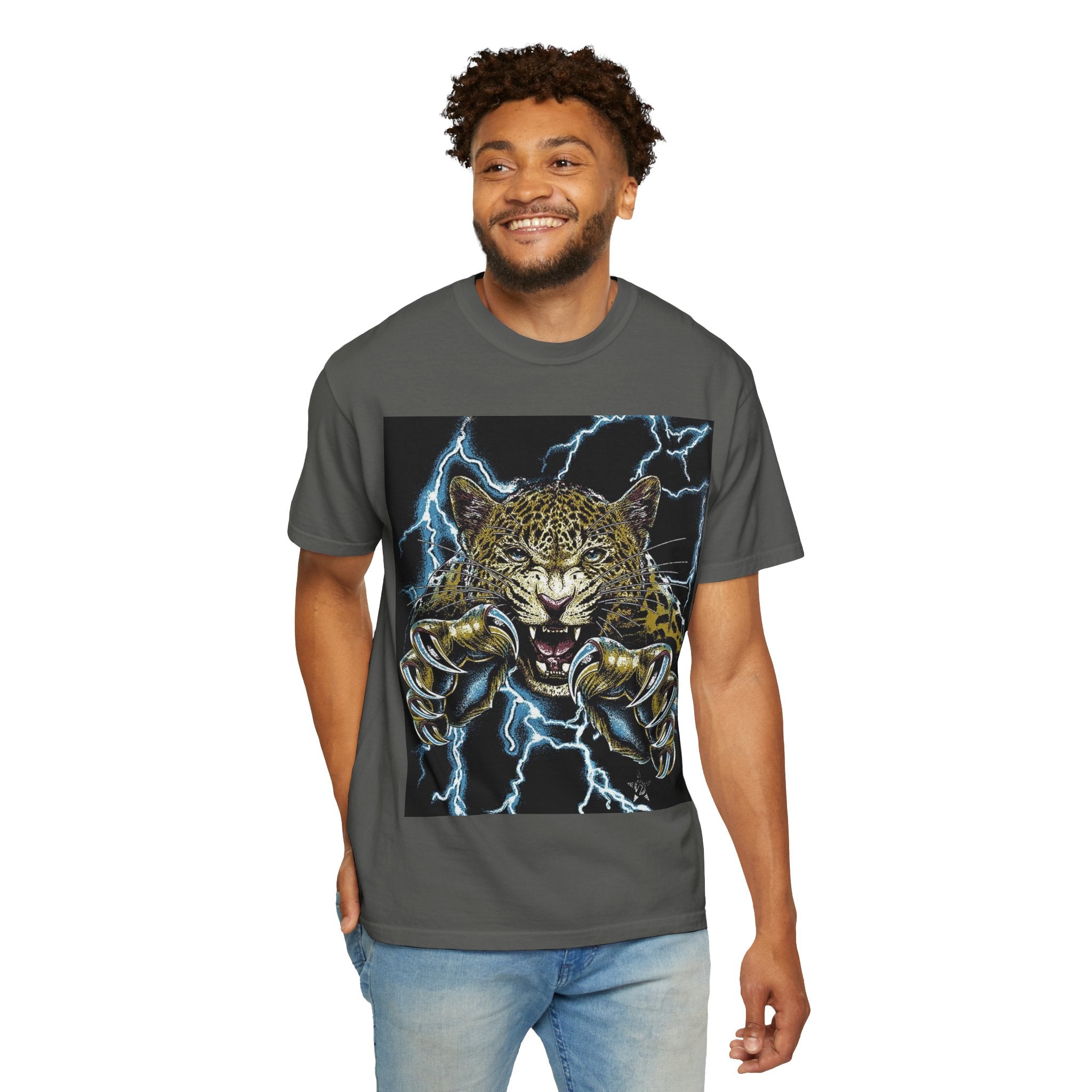Reality Department - Leopard Strike Lightning Graphic Tee