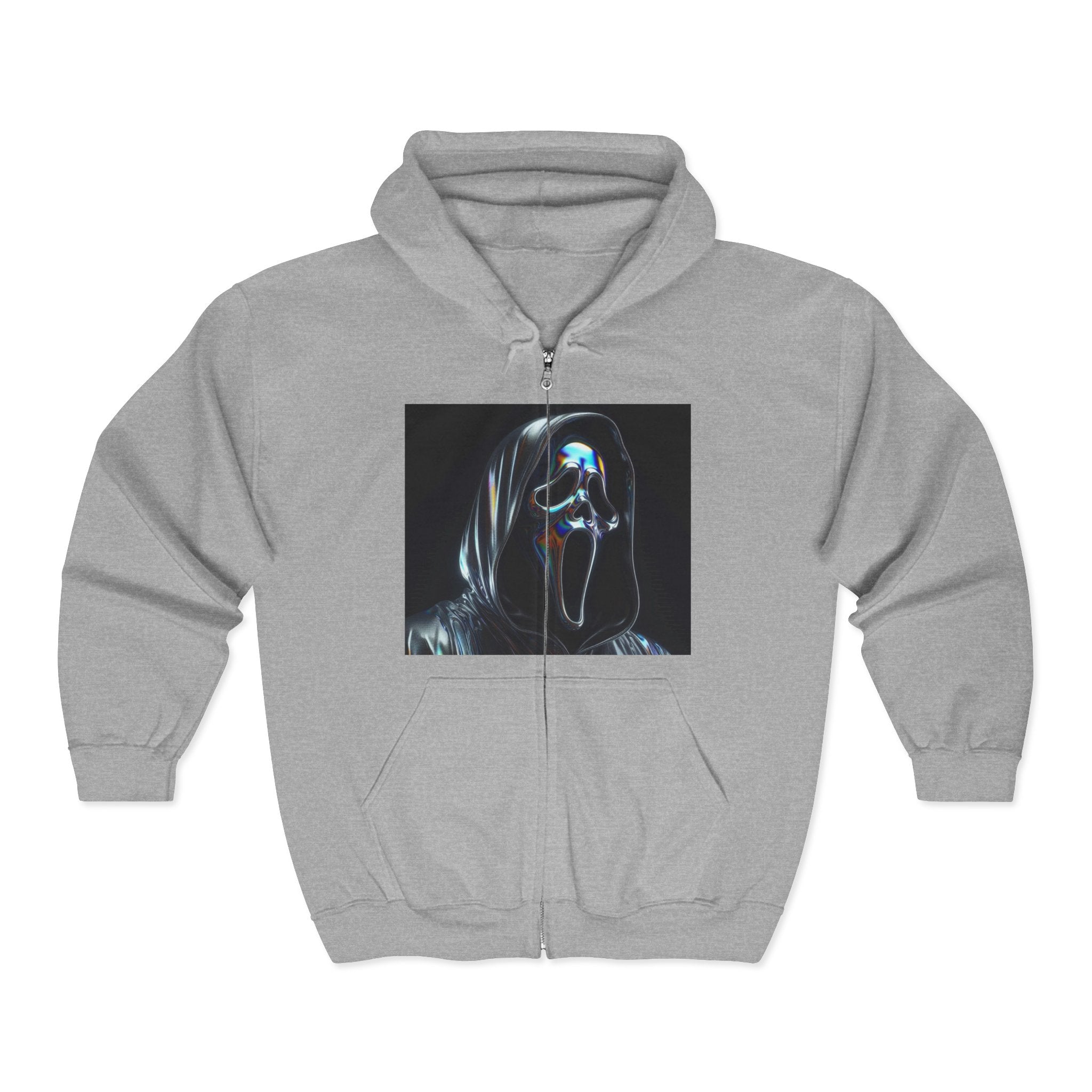 Reality Department - Ghost Face Zip-Up Hoodie