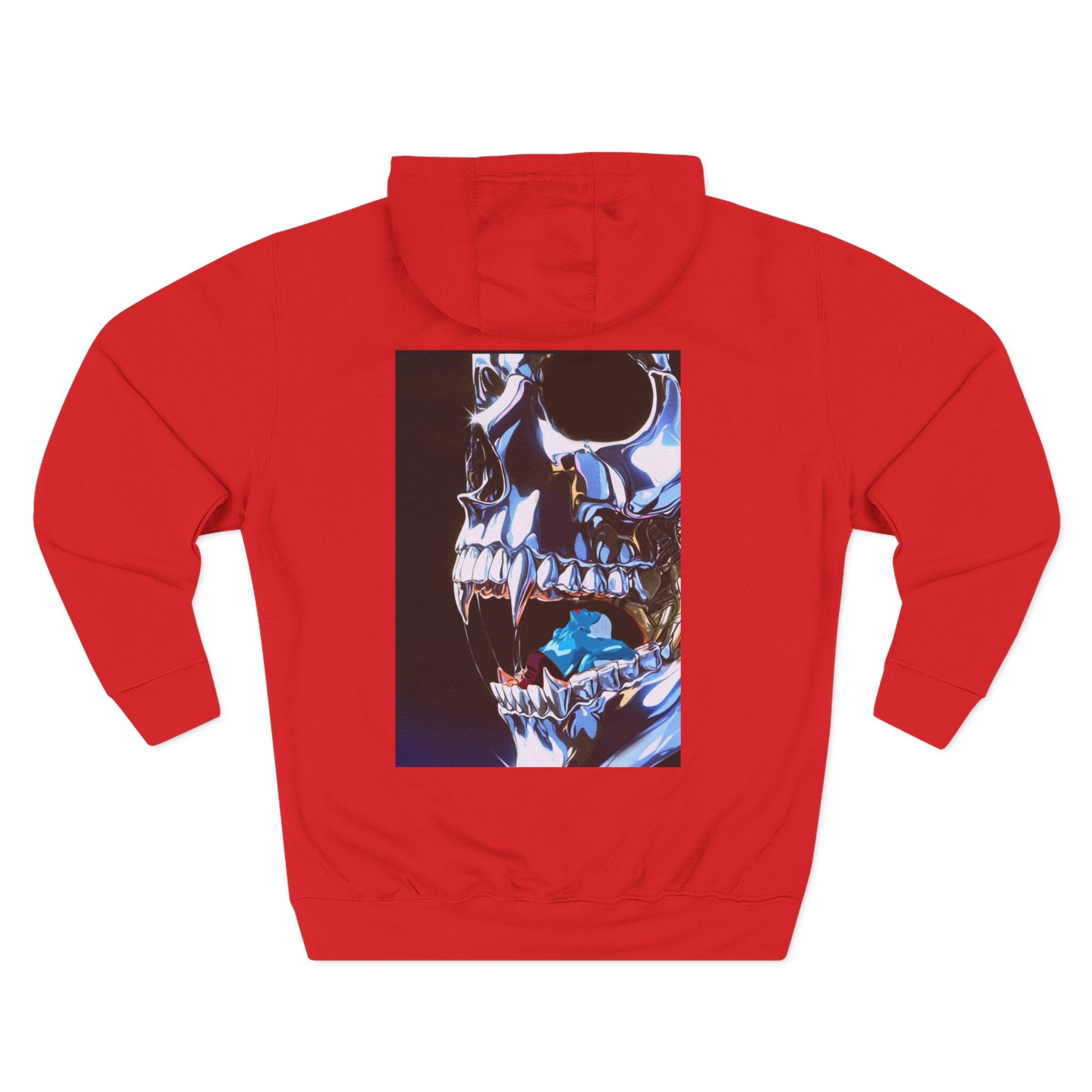 Metallic Skull Graphic Pullover