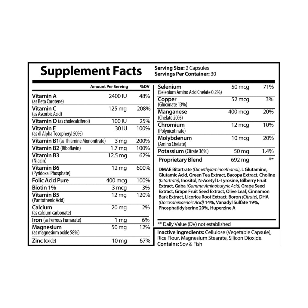 Reality Department - Brain Support Complex Supplement (60 Capsules)