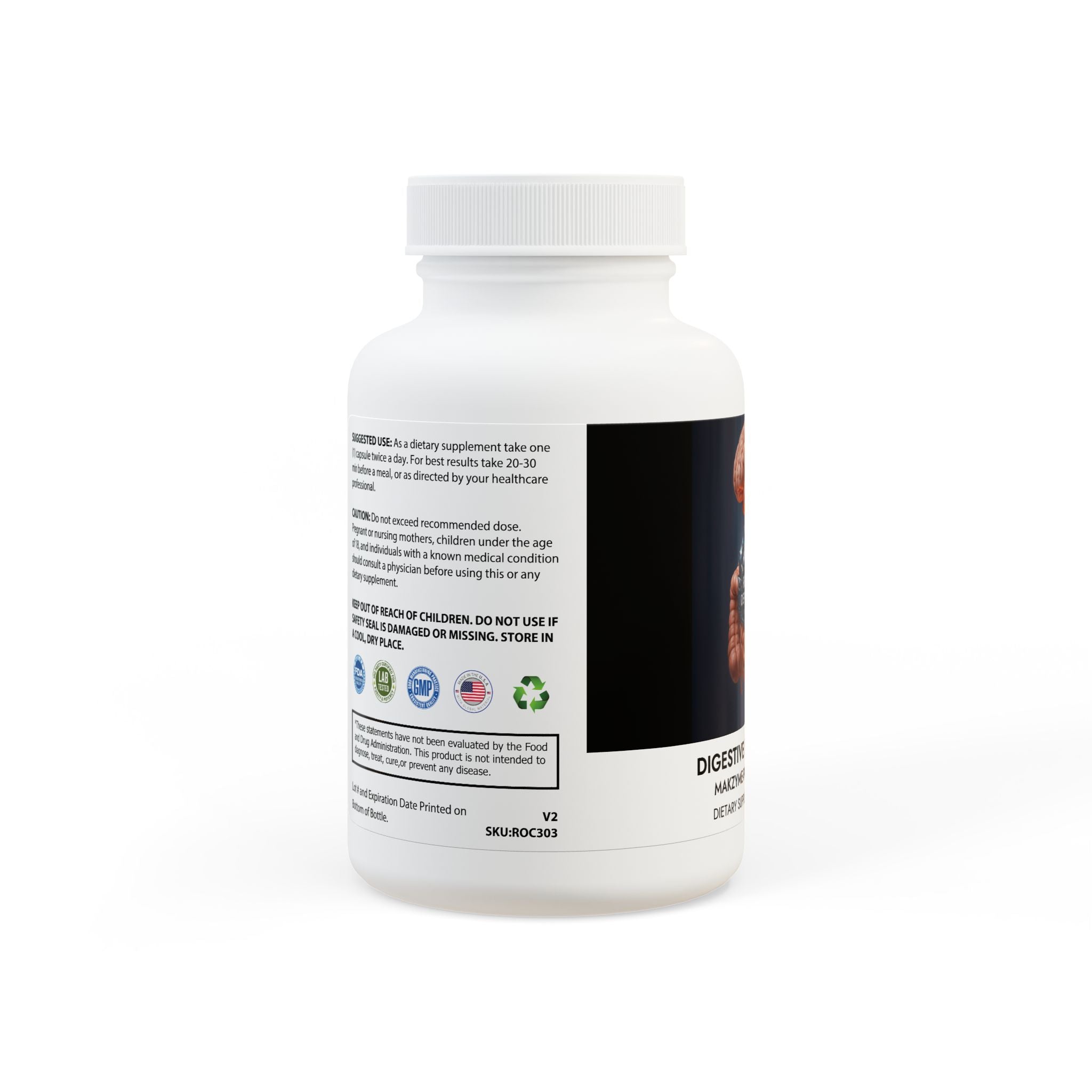 Reality Department - Digestive Enzyme Blend Supplement (60 Capsules)