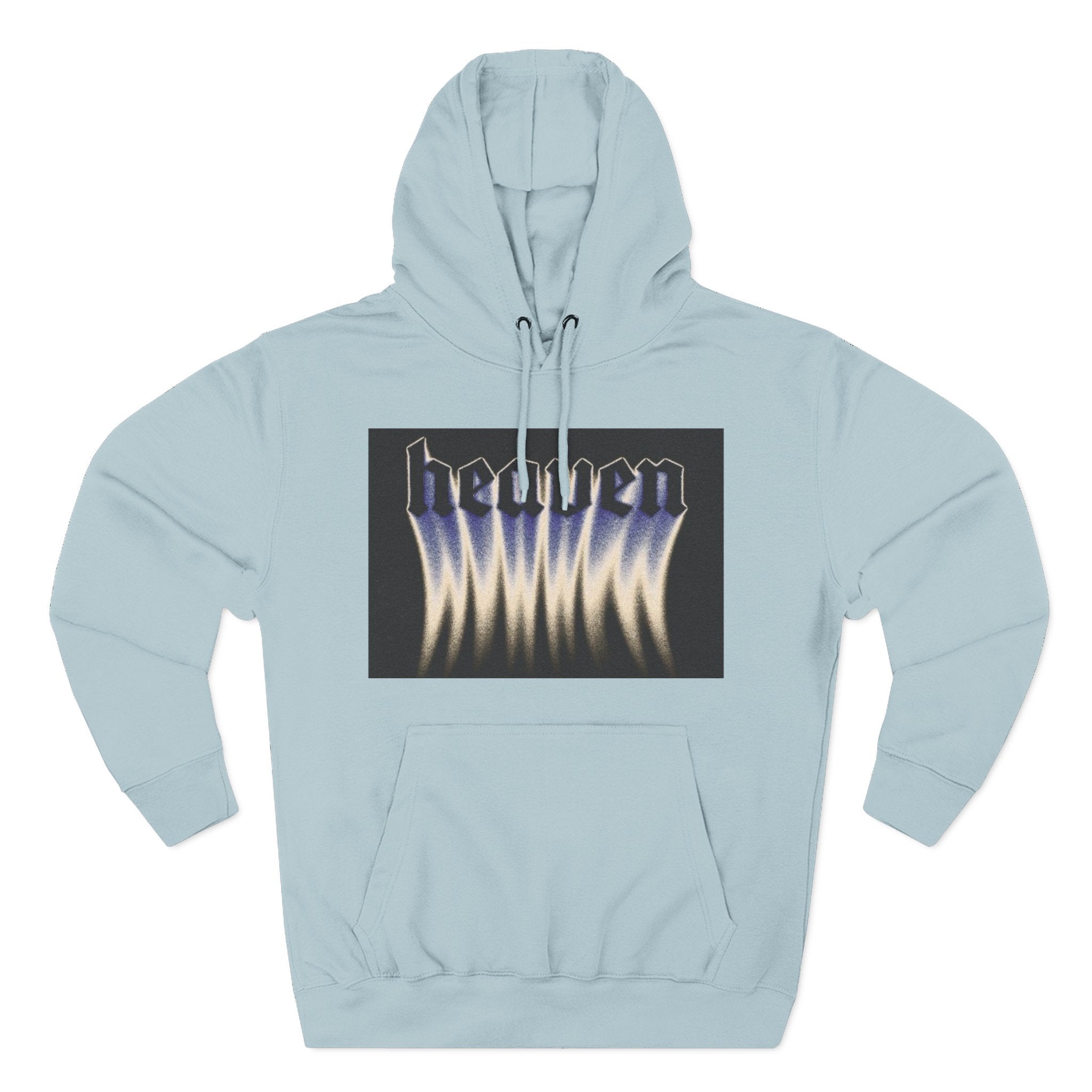 Heaven Flame Three-Panel Fleece Streetwear Hoodie