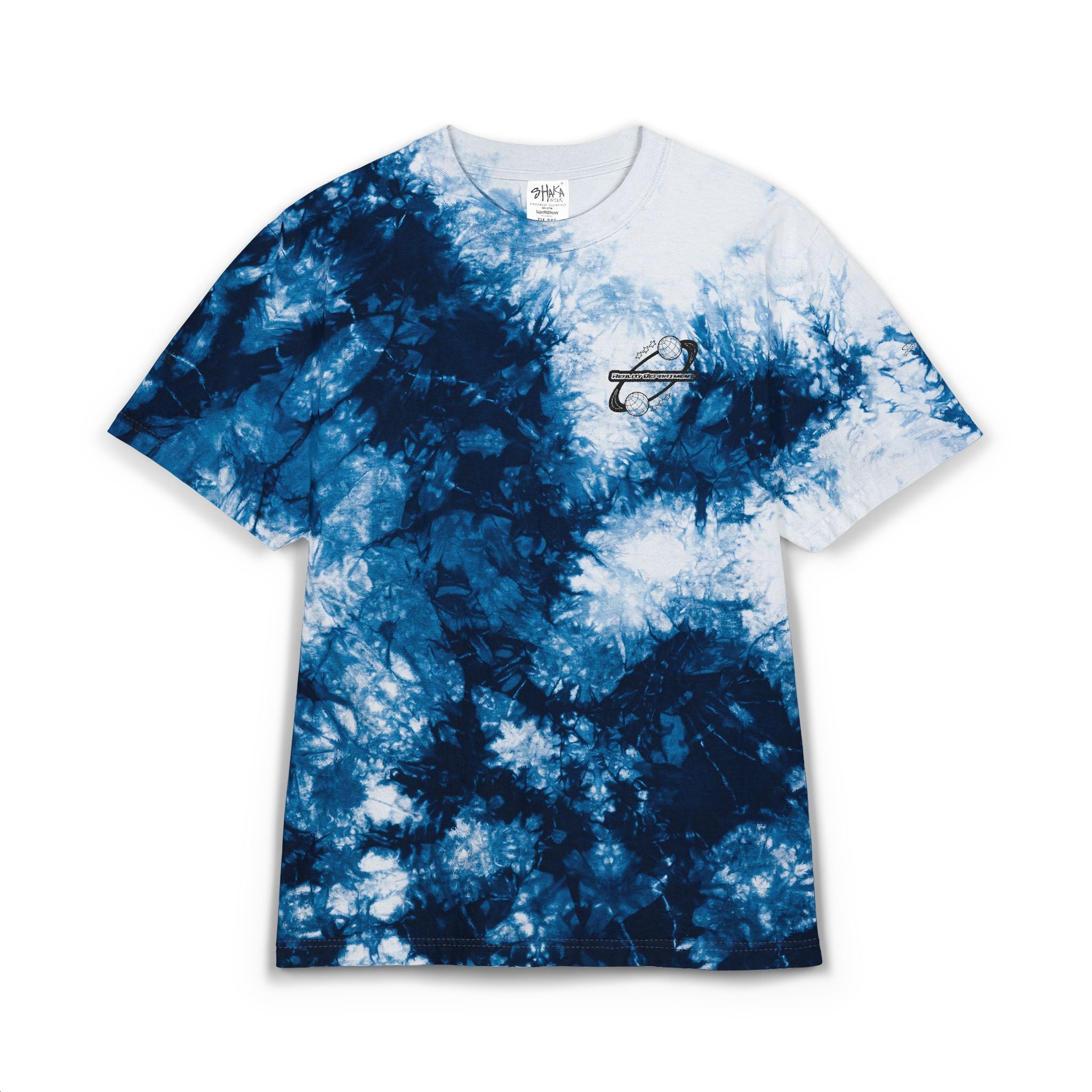 Reality Department - Vibrant Oversized Tie-Dye T-Shirt with Embroidery