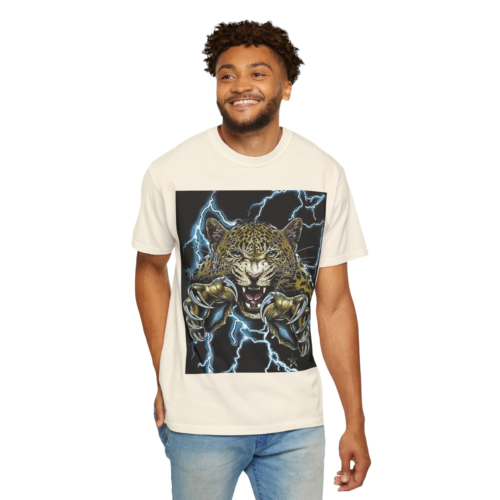 Reality Department - Leopard Strike Lightning Graphic Tee