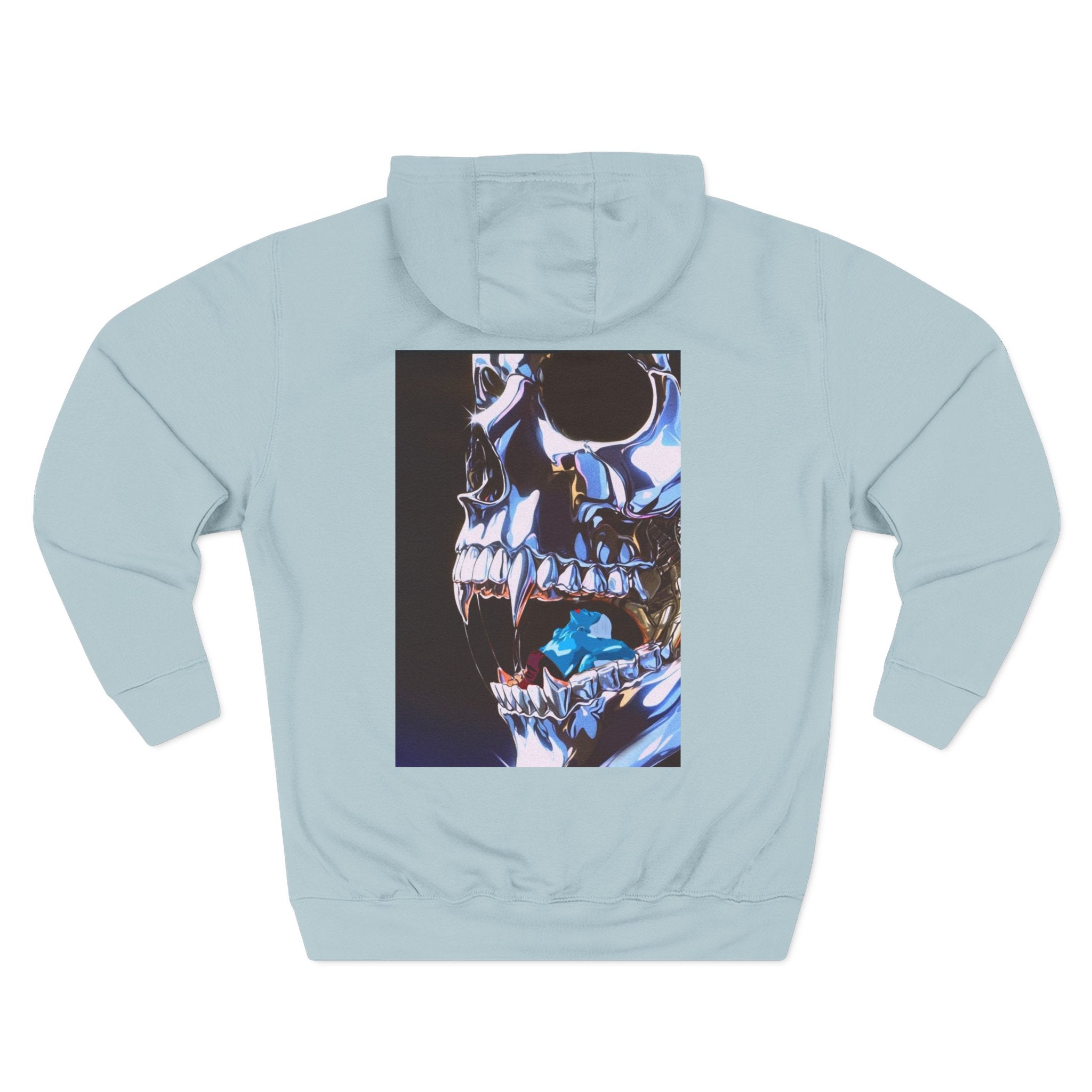 Metallic Skull Graphic Pullover