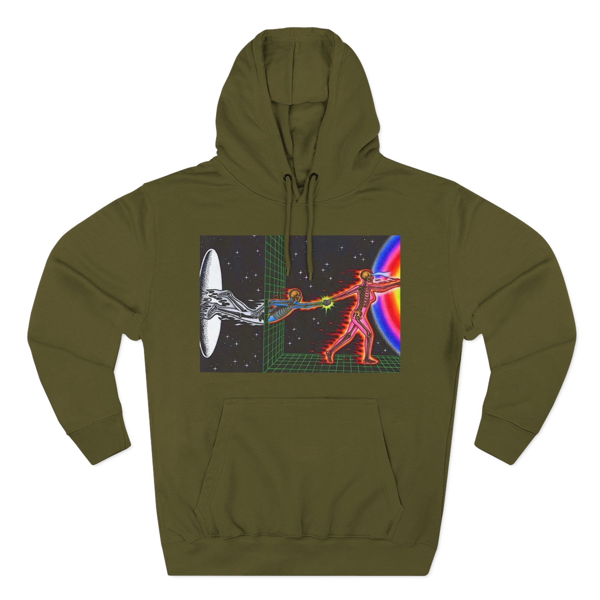 'Reality Department' - Cosmic Connection Hoodie Three‑Panel Fleece