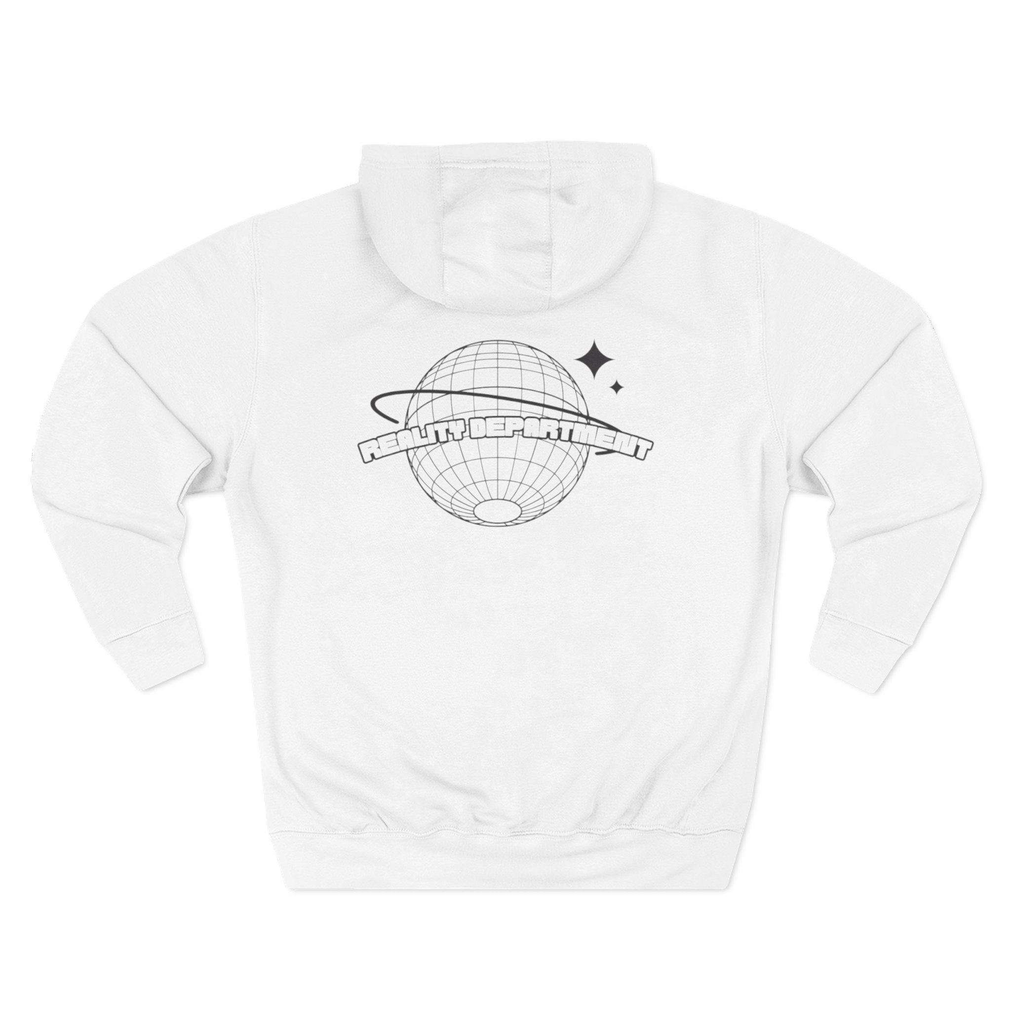 Heaven Flame Three-Panel Fleece Streetwear Hoodie