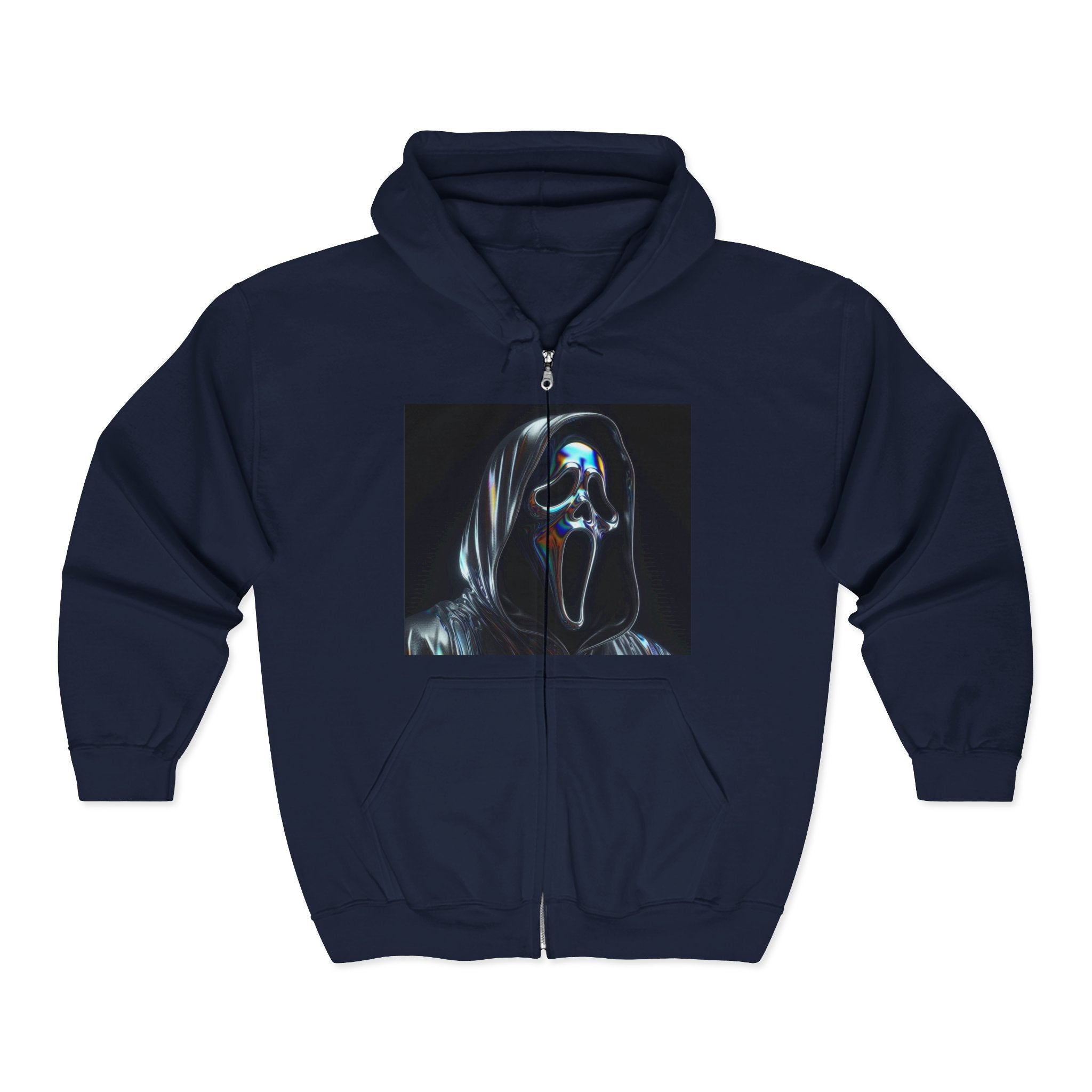 Reality Department - Ghost Face Zip-Up Hoodie