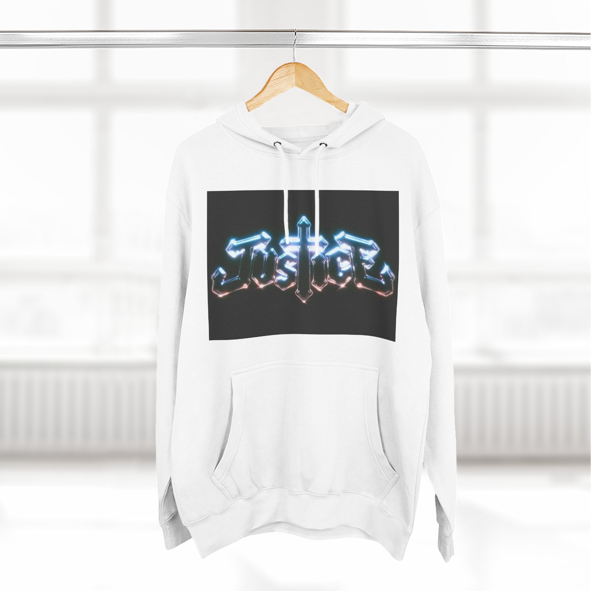 Crystal Three-Panel Metallic Graphic Fleece Hoodie