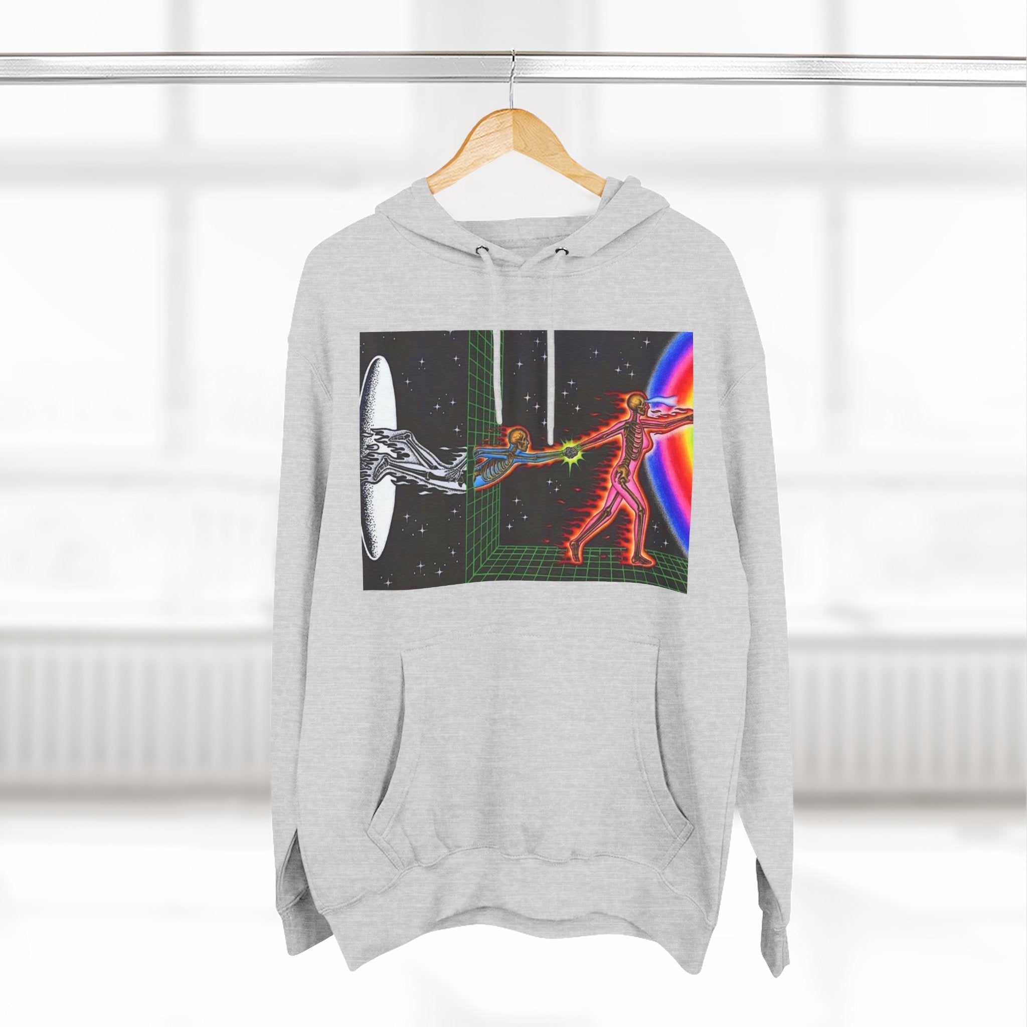 'Reality Department' - Cosmic Connection Hoodie Three‑Panel Fleece