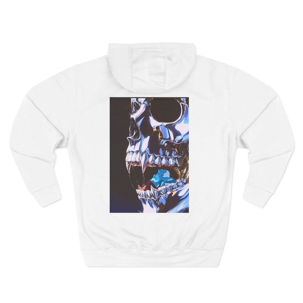 Metallic Skull Graphic Pullover