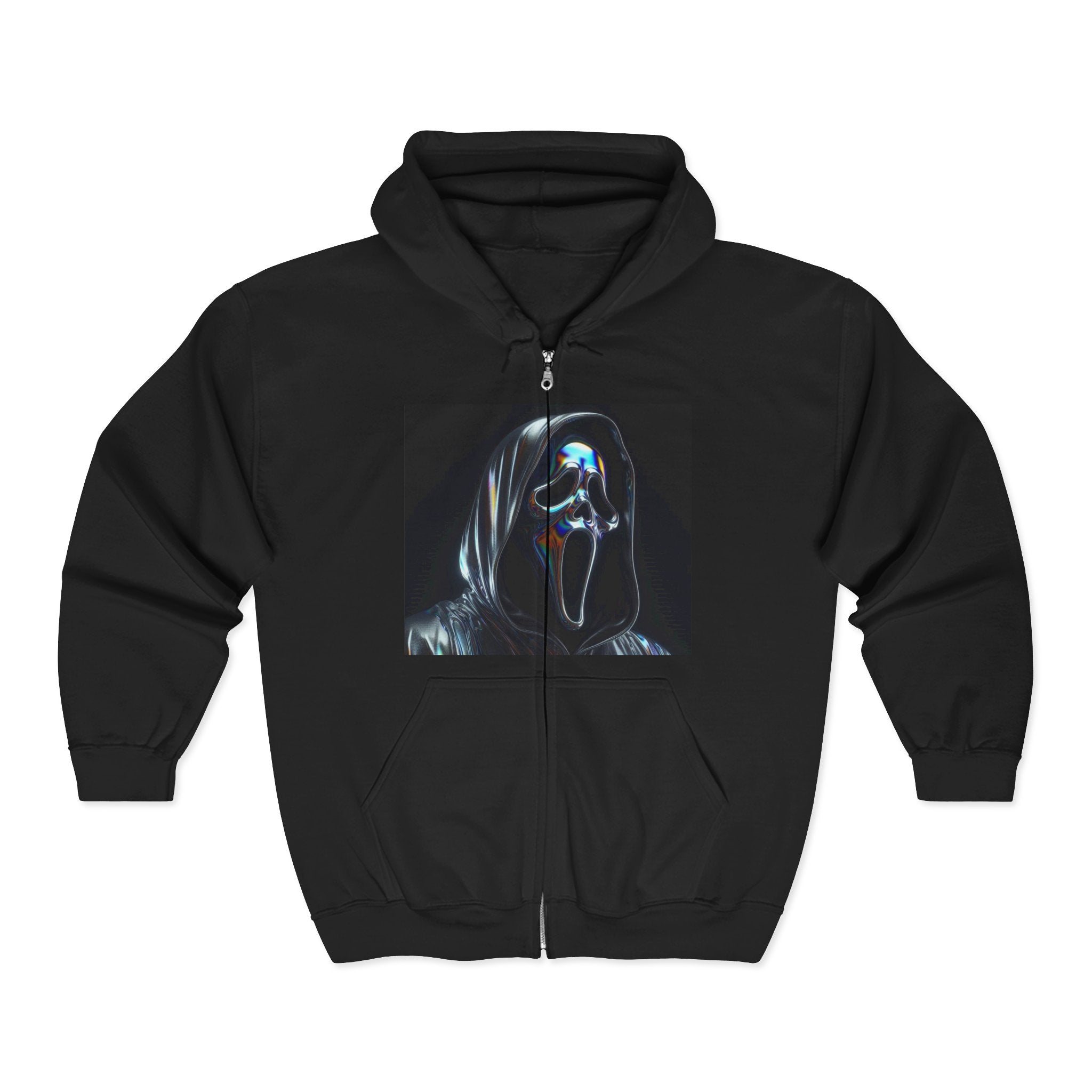 Reality Department - Ghost Face Zip-Up Hoodie