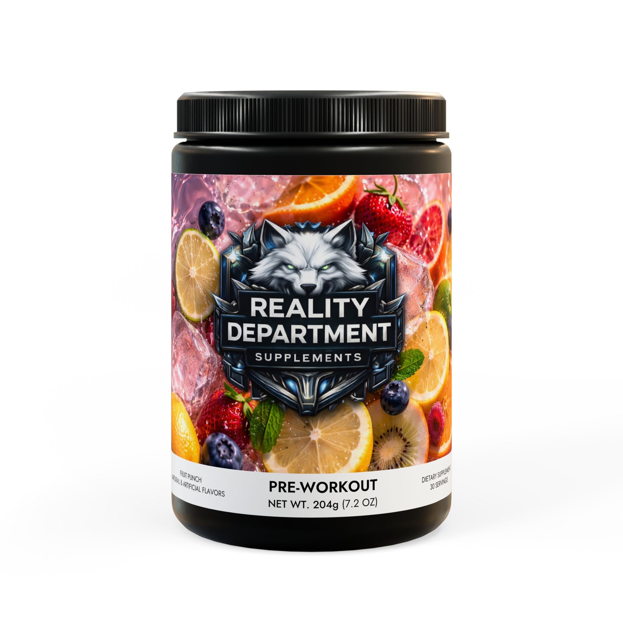 Reality Department - Pre-Workout Supplement, Fruit Punch (204g, 7.1oz)