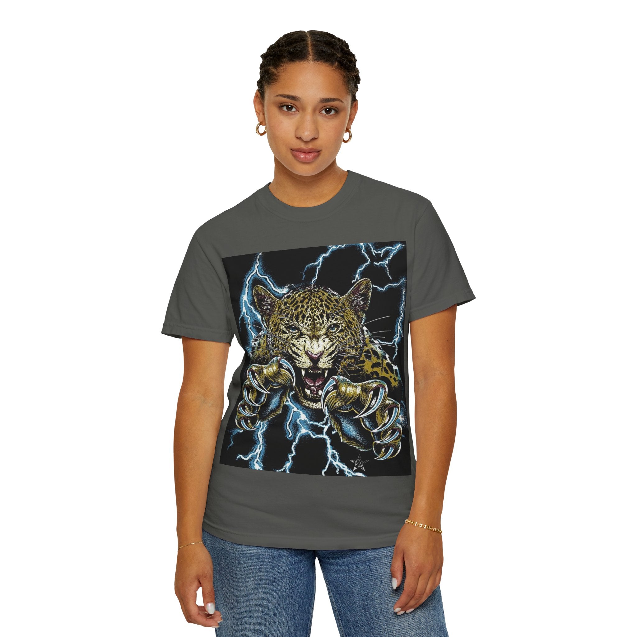 Reality Department - Leopard Strike Lightning Graphic Tee