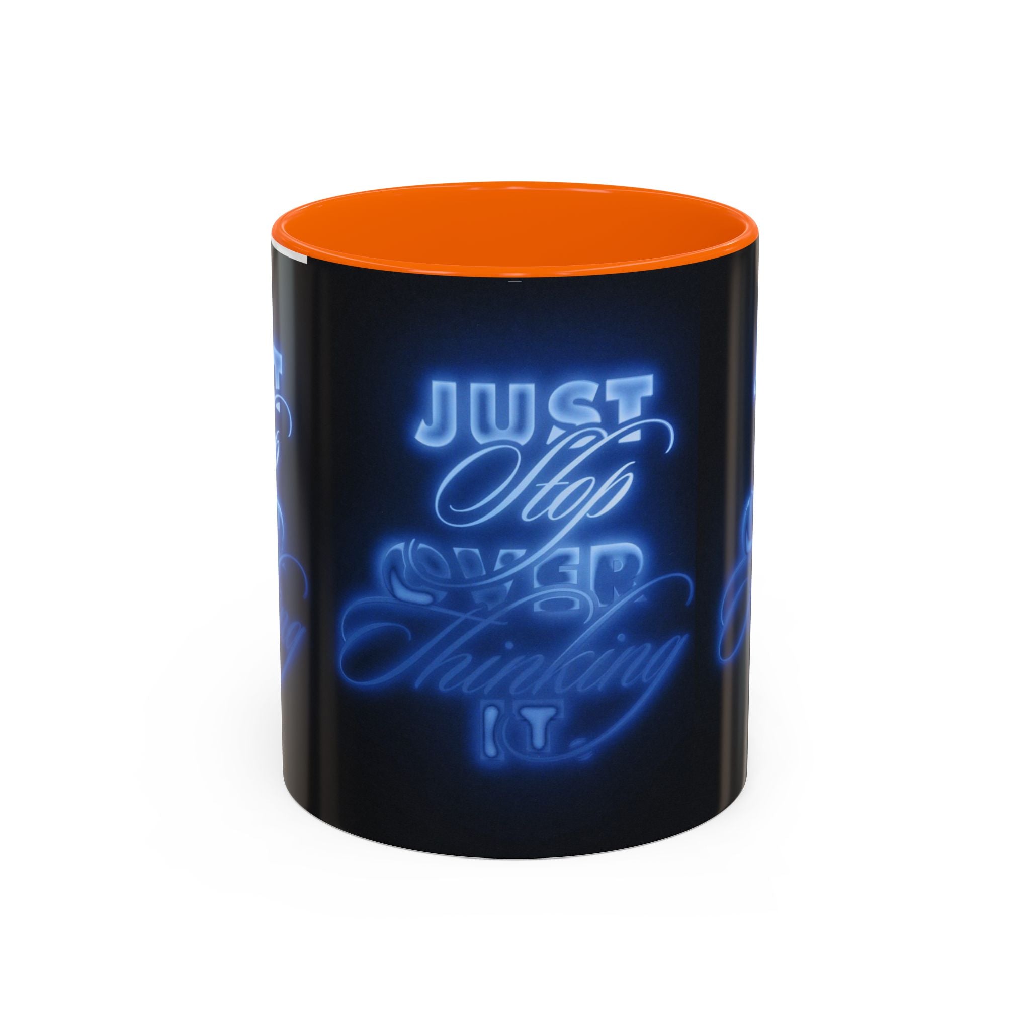 Reality Department - Just Stop Overthinking Neon Coffee Mug