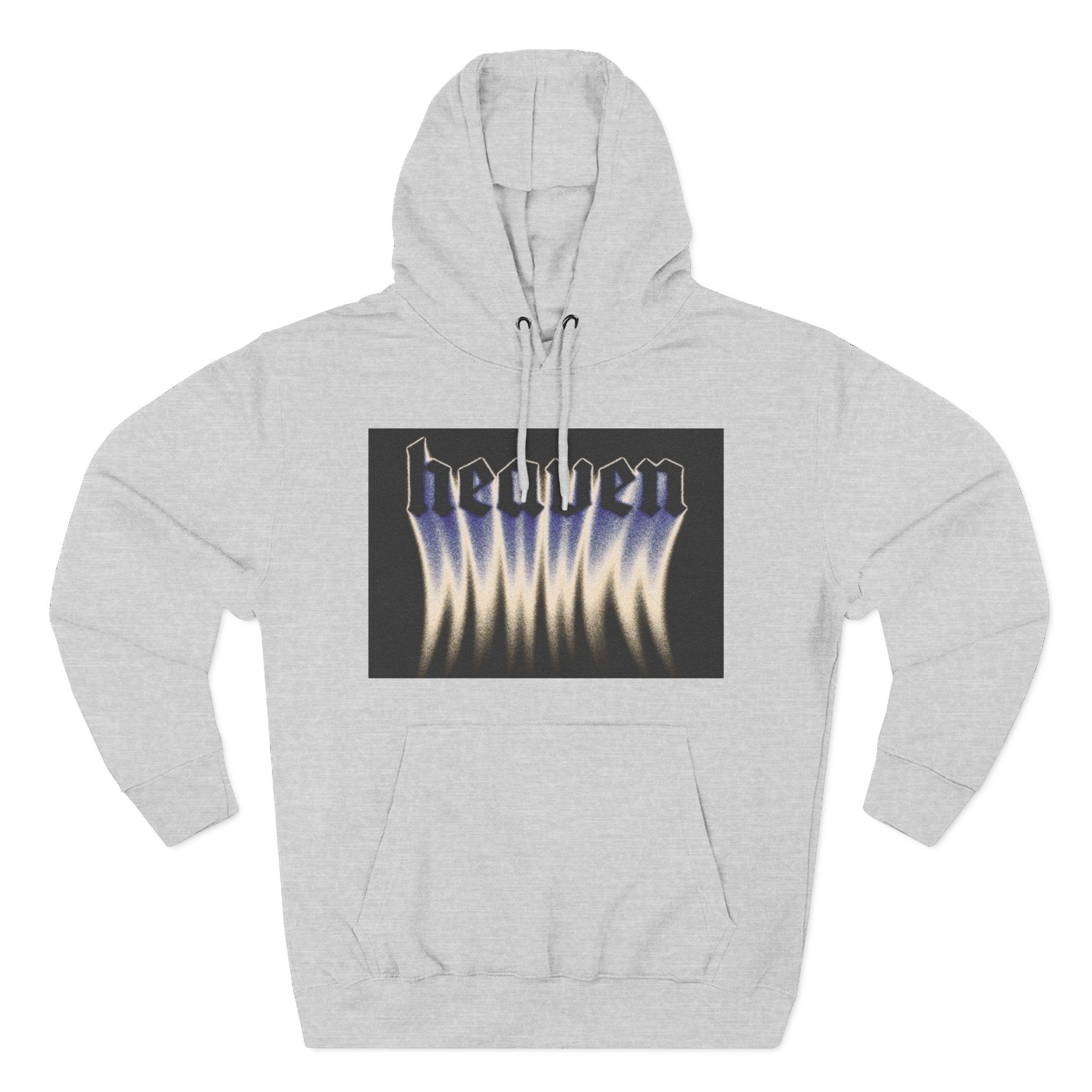 Heaven Flame Three-Panel Fleece Streetwear Hoodie