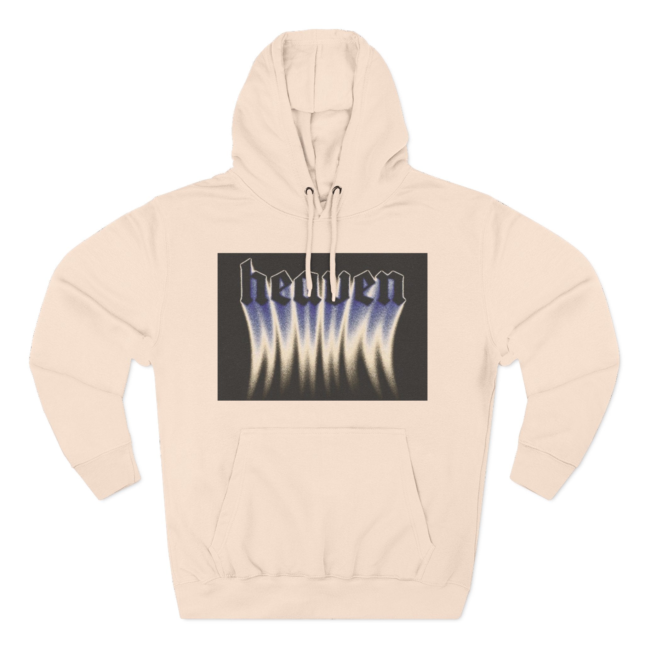 Heaven Flame Three-Panel Fleece Streetwear Hoodie