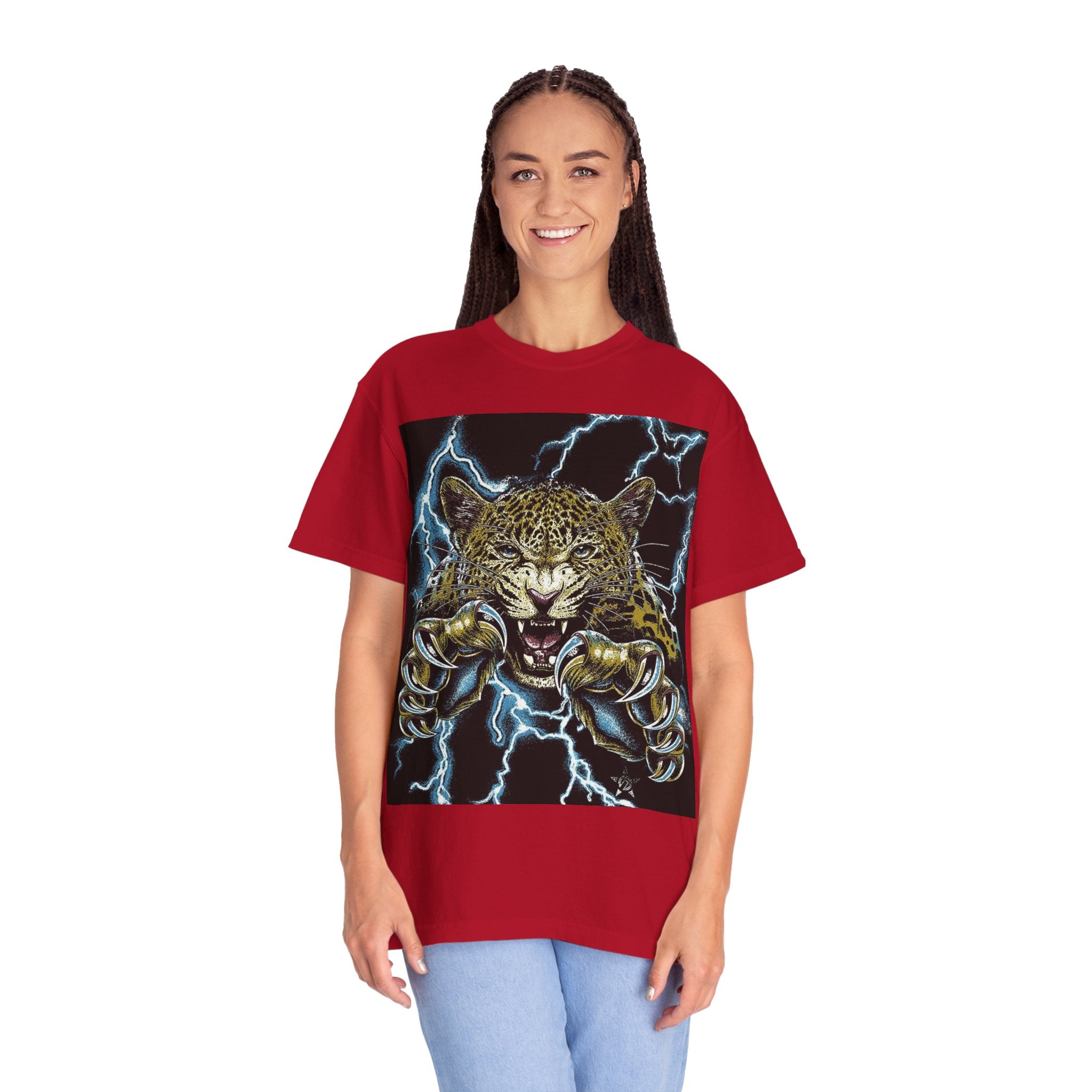 Reality Department - Leopard Strike Lightning Graphic Tee
