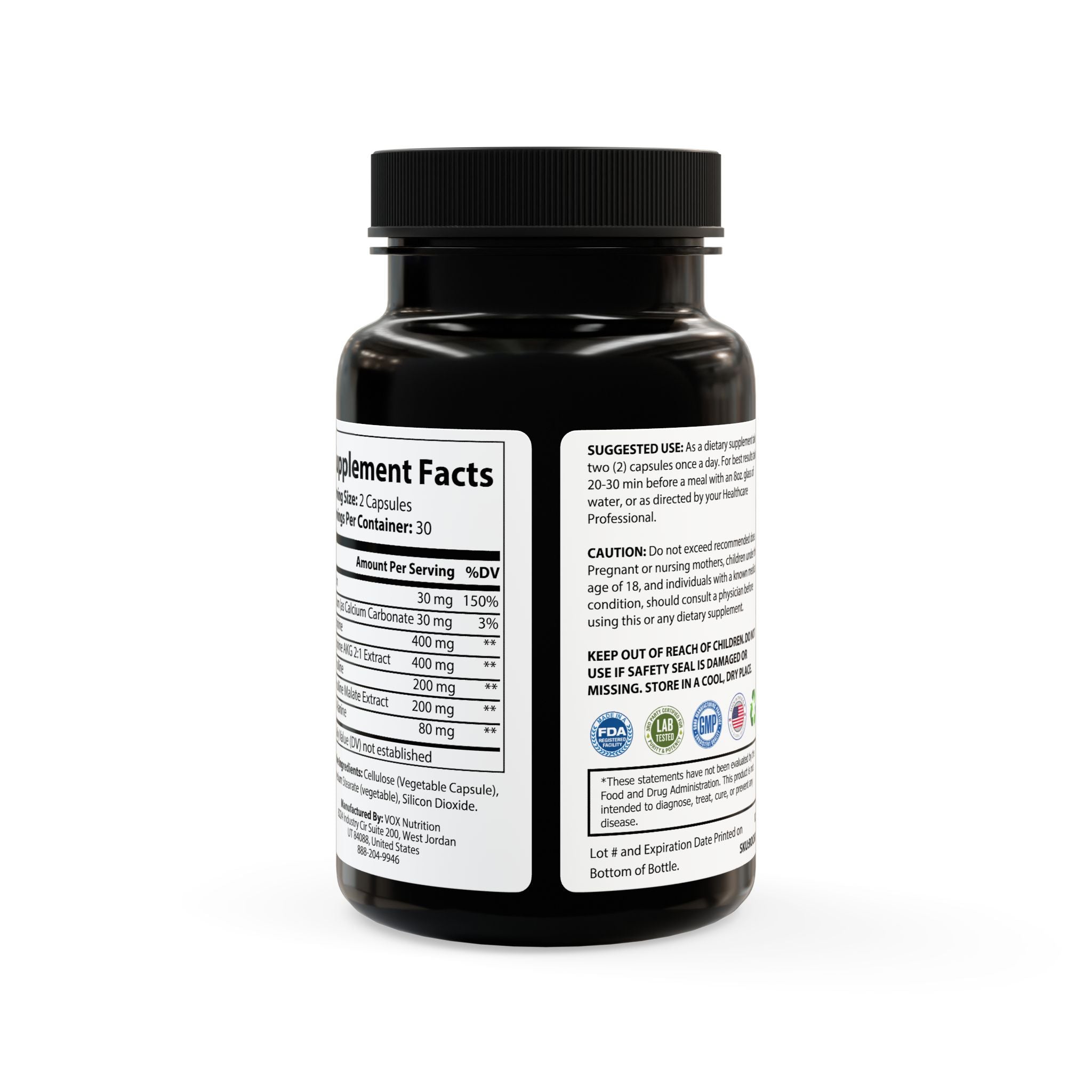 Reality Department - L-Arginine Supplement (60 Capsules)