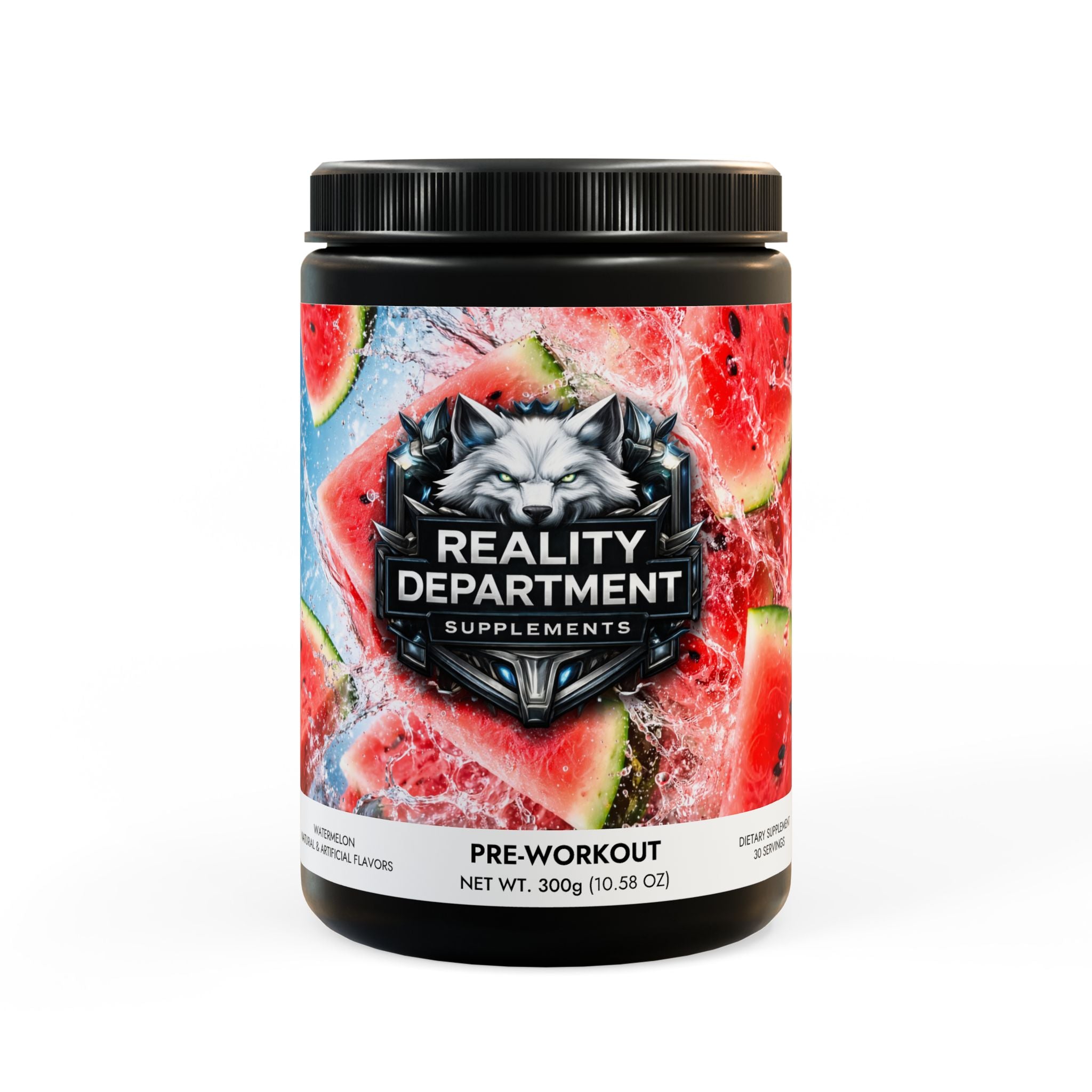 Reality Department - Pre-Workout Supplement, Watermelon (300g, 10.58oz)