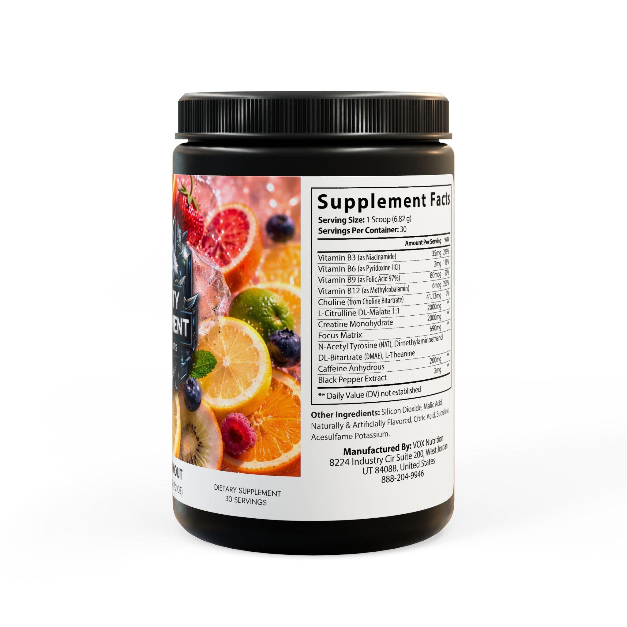 Reality Department - Pre-Workout Supplement, Fruit Punch (204g, 7.1oz)