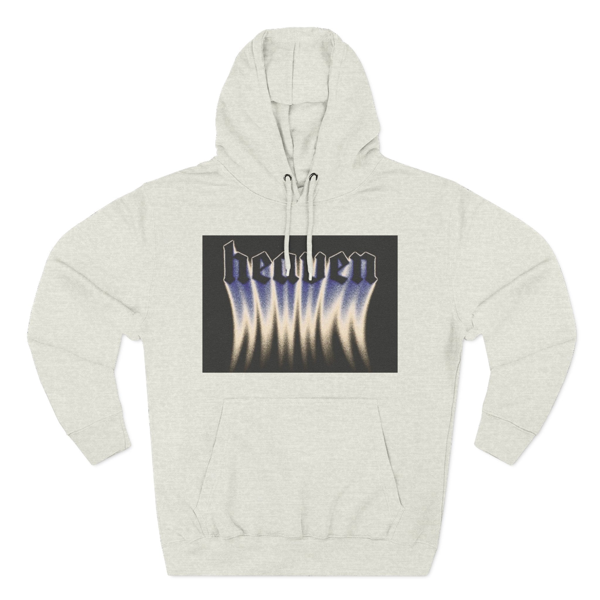 Heaven Flame Three-Panel Fleece Streetwear Hoodie