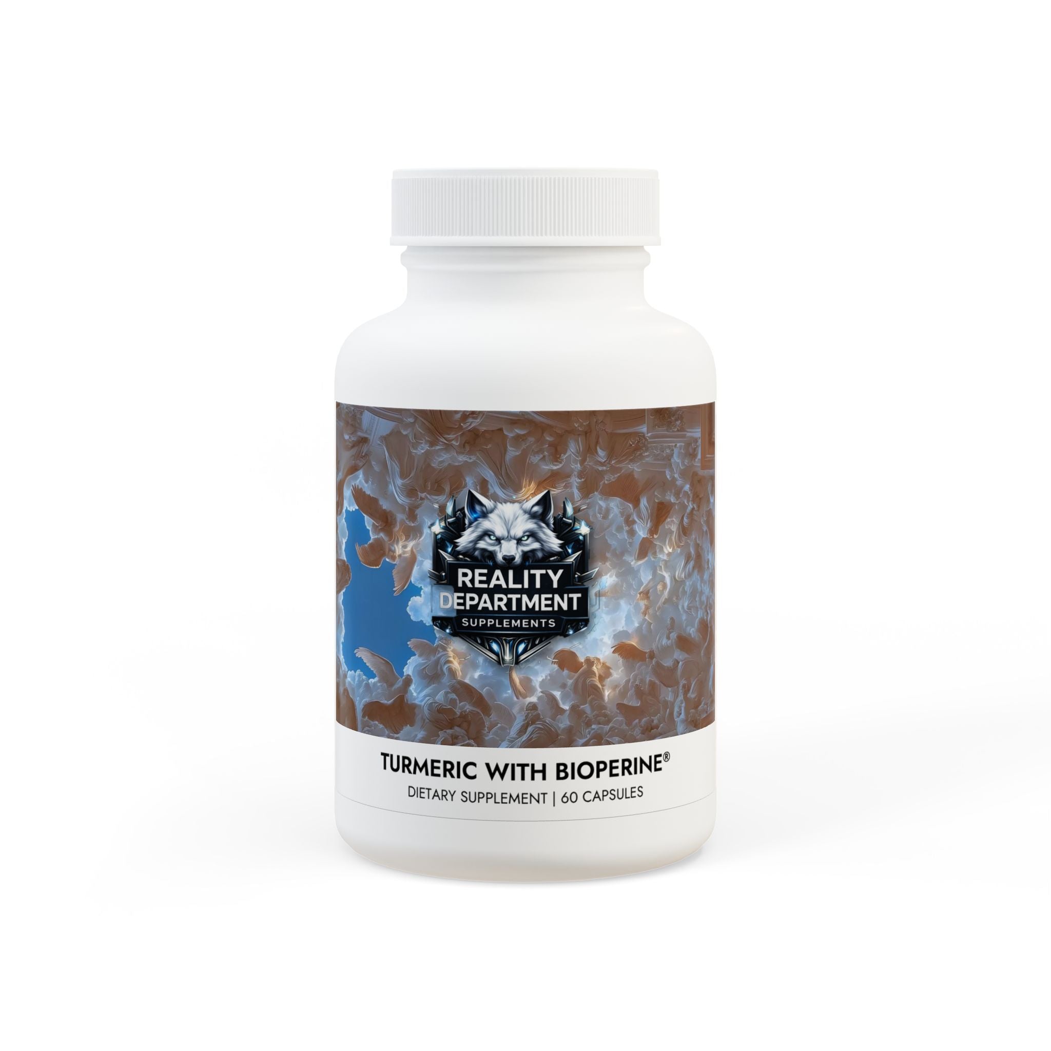 Reality Department - Turmeric with BioPerine® (Black Pepper Fruit Extract) Supplement (60 Capsules)