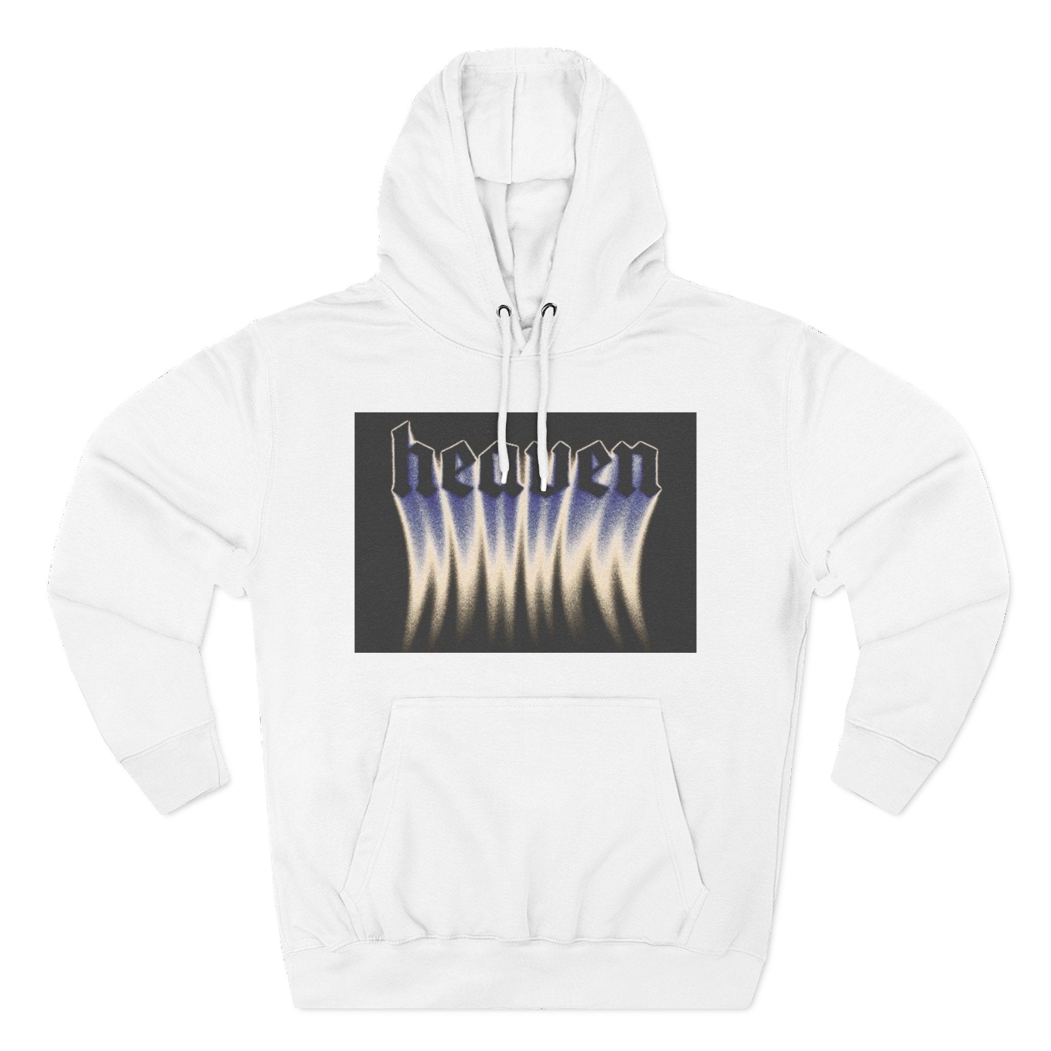 Heaven Flame Three-Panel Fleece Streetwear Hoodie