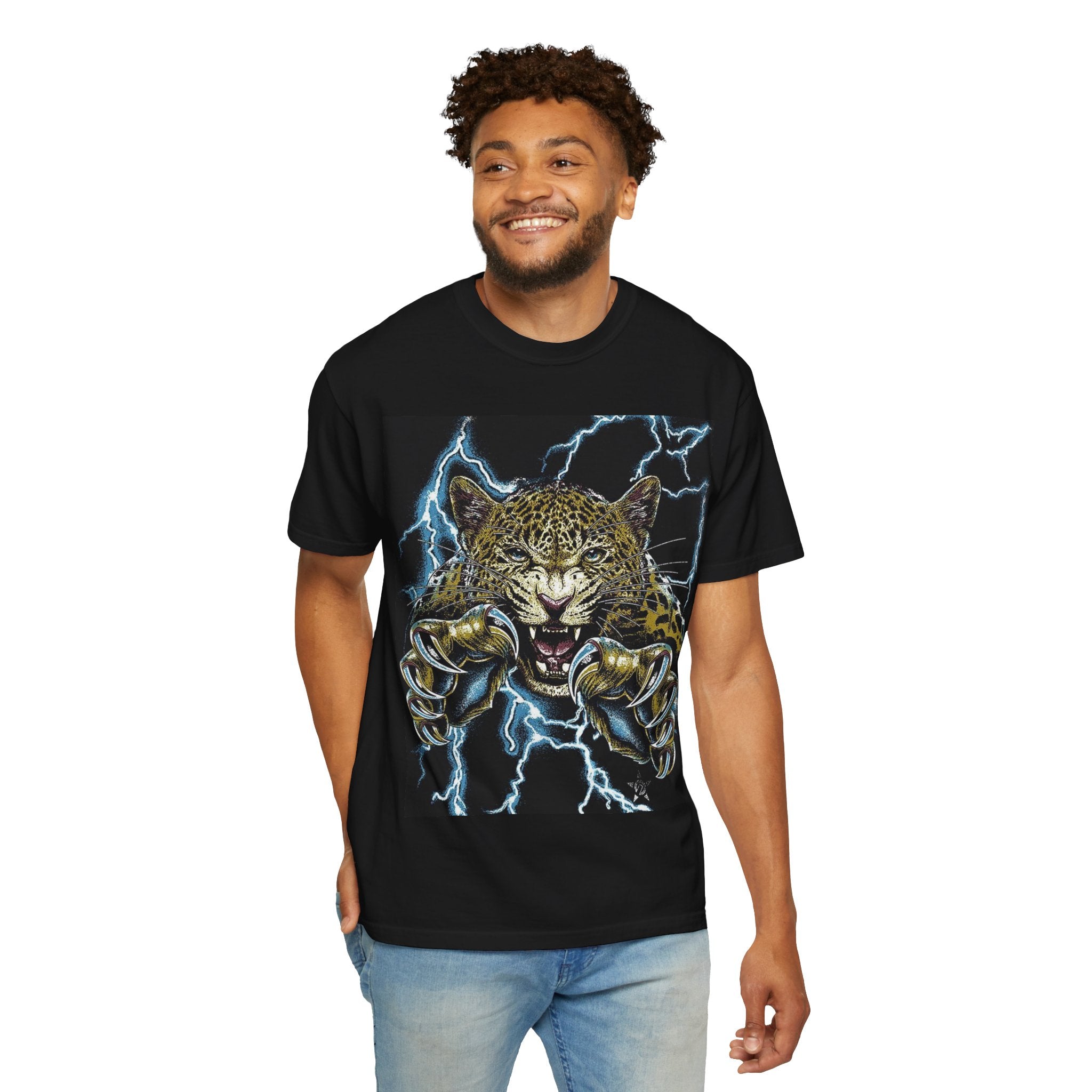 Reality Department - Leopard Strike Lightning Graphic Tee