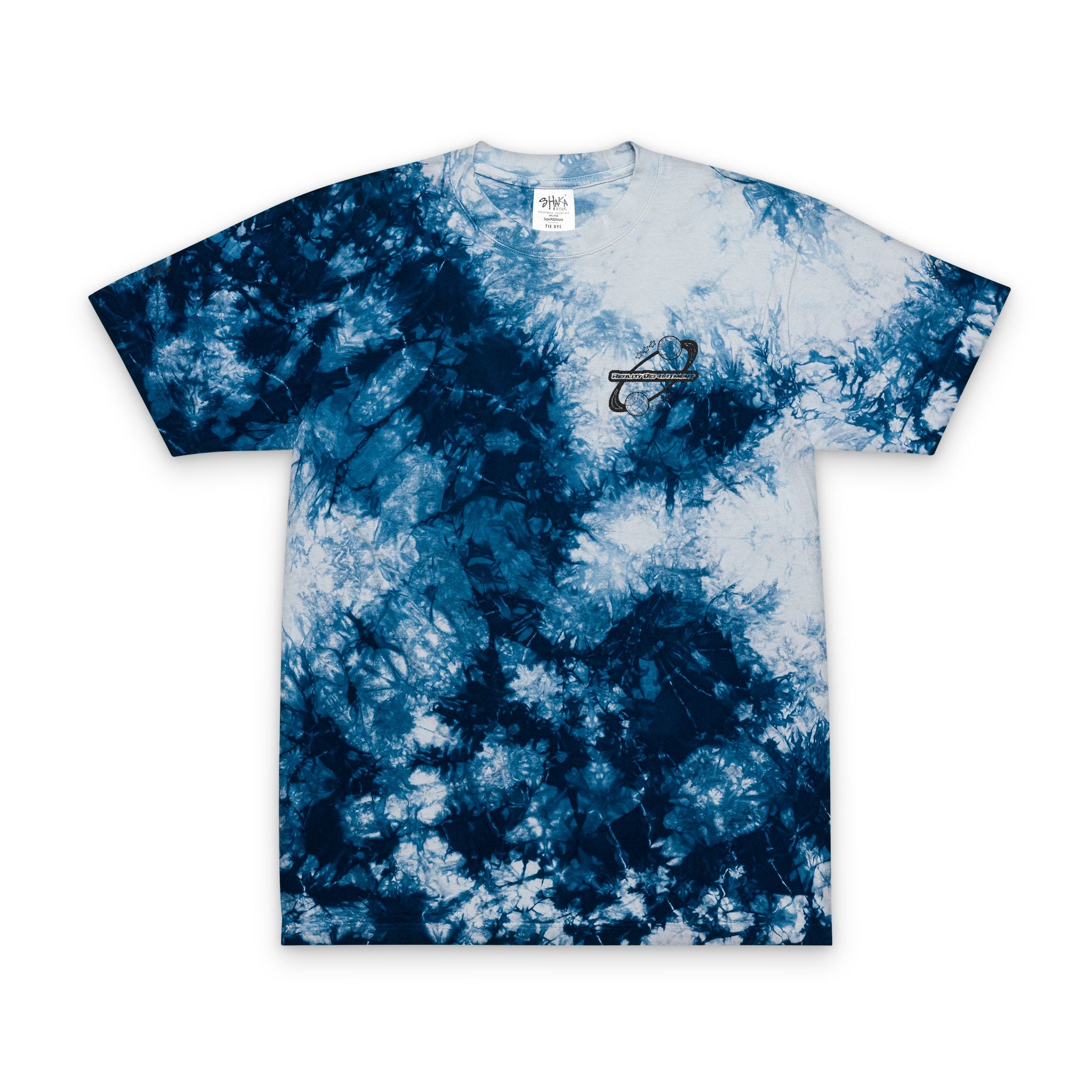 Reality Department - Vibrant Oversized Tie-Dye T-Shirt with Embroidery