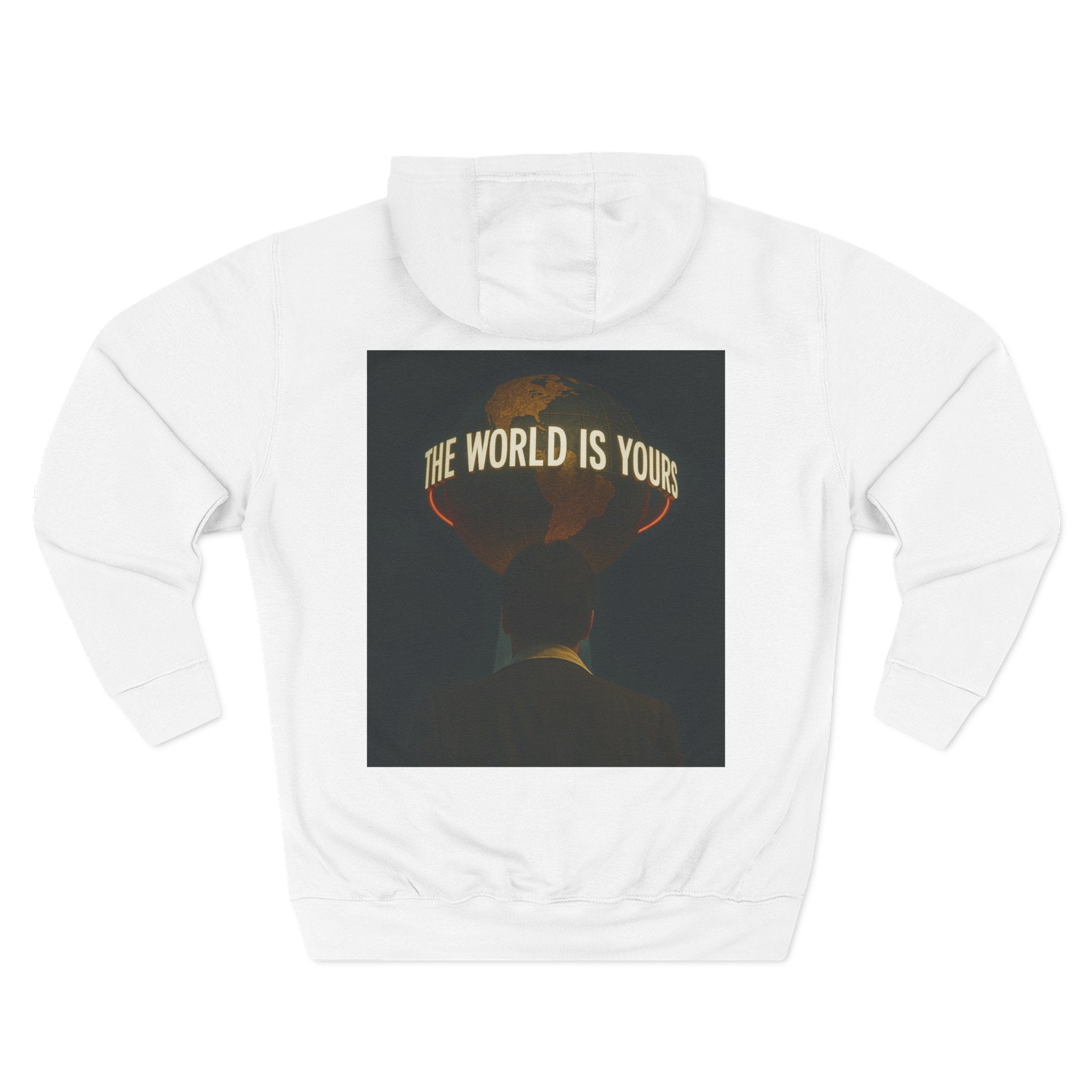 The World Is Yours Vintage Motivational Graphic Hoodie