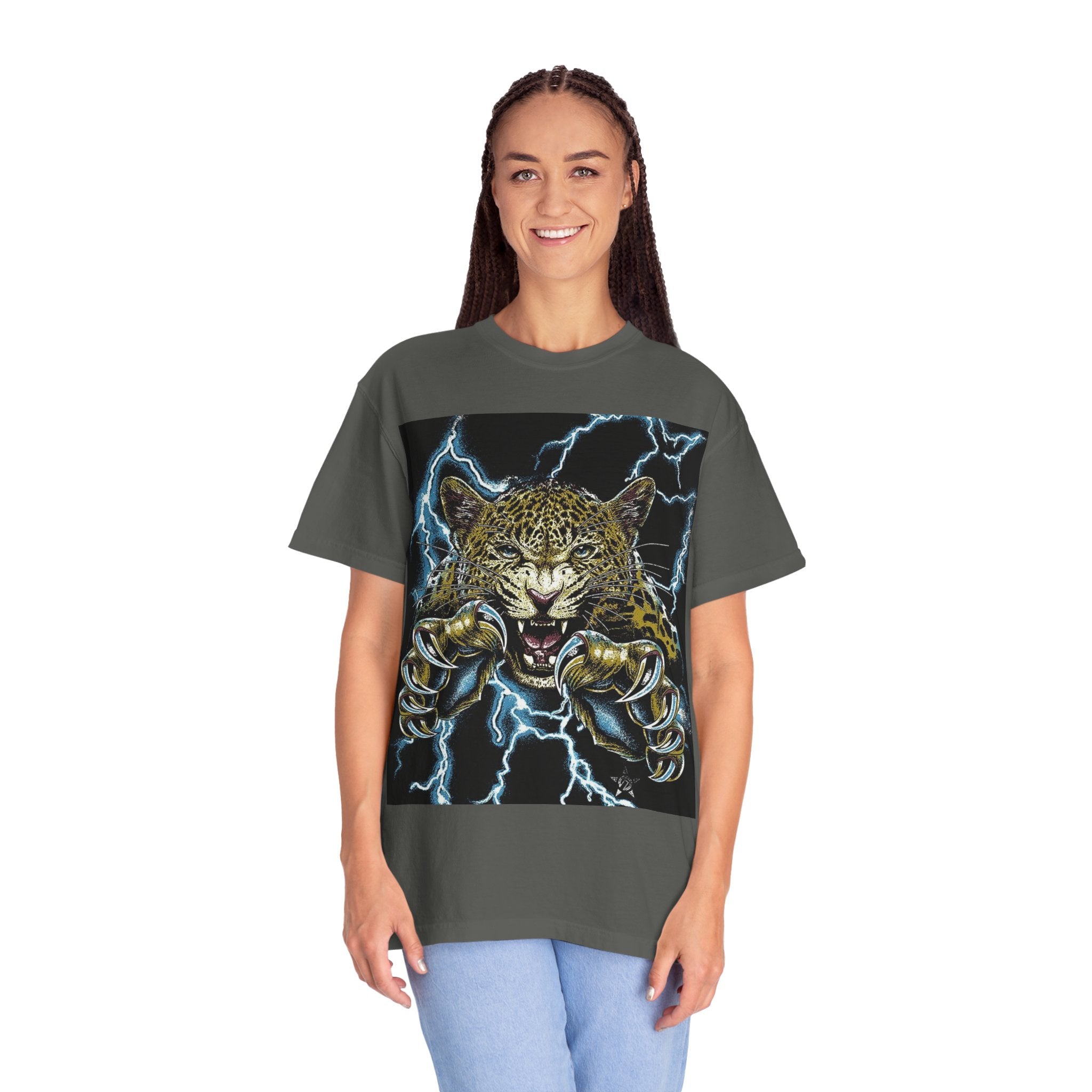 Reality Department - Leopard Strike Lightning Graphic Tee
