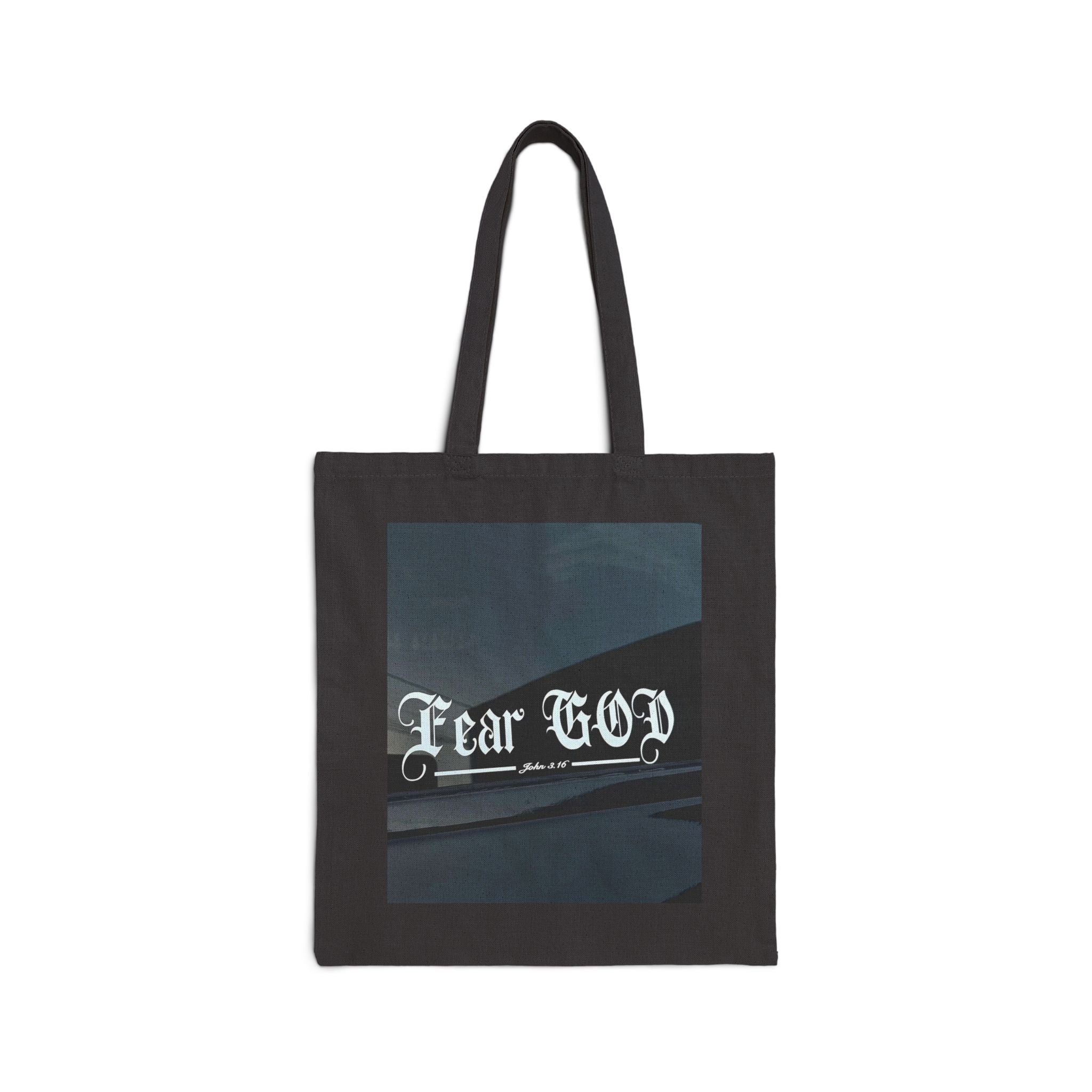 Tote Bag — "Fear of God" / "God Will Never Leave You" Canvas Tote